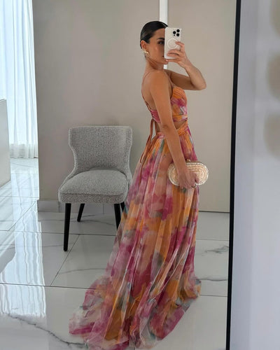 Clothestyle - Nydelig maxi-kjole med blomstertrykk