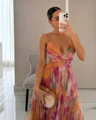 Clothestyle - Nydelig maxi-kjole med blomstertrykk