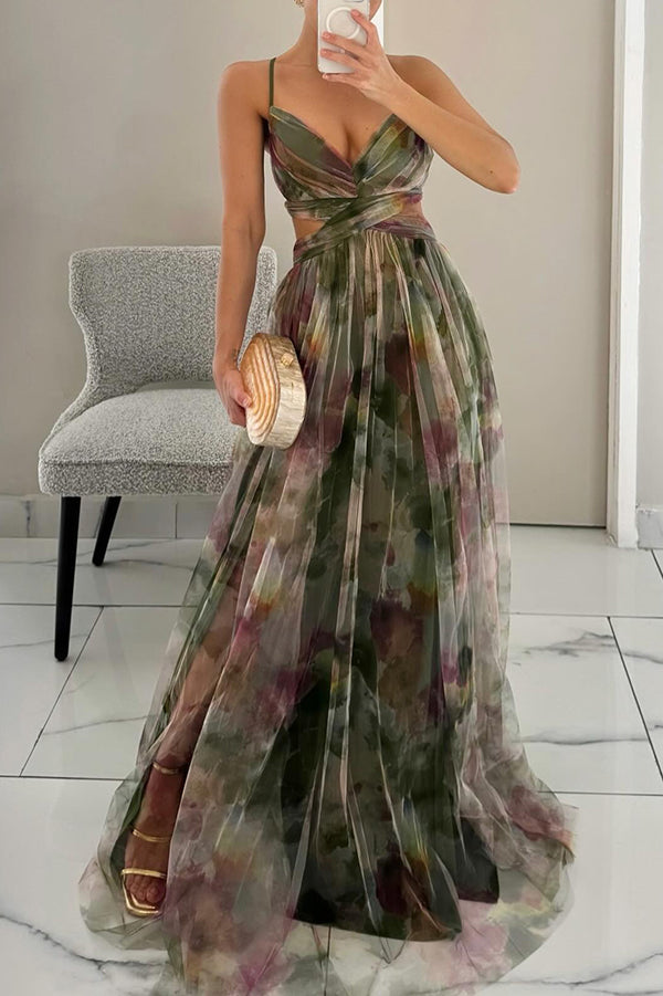 Clothestyle - Nydelig maxi-kjole med blomstertrykk