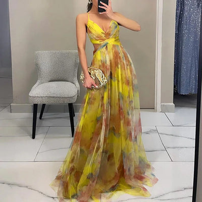 Clothestyle - Nydelig maxi-kjole med blomstertrykk