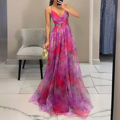 Clothestyle - Nydelig maxi-kjole med blomstertrykk