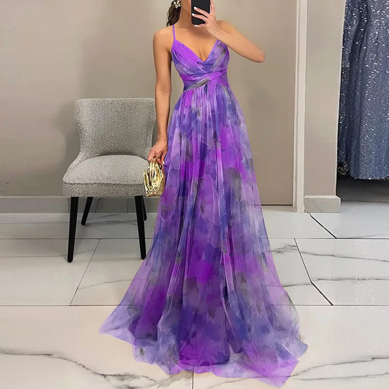 Clothestyle - Nydelig maxi-kjole med blomstertrykk